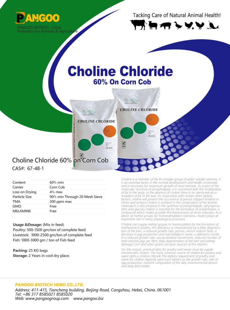 Choline Chloride Uses in Animals
