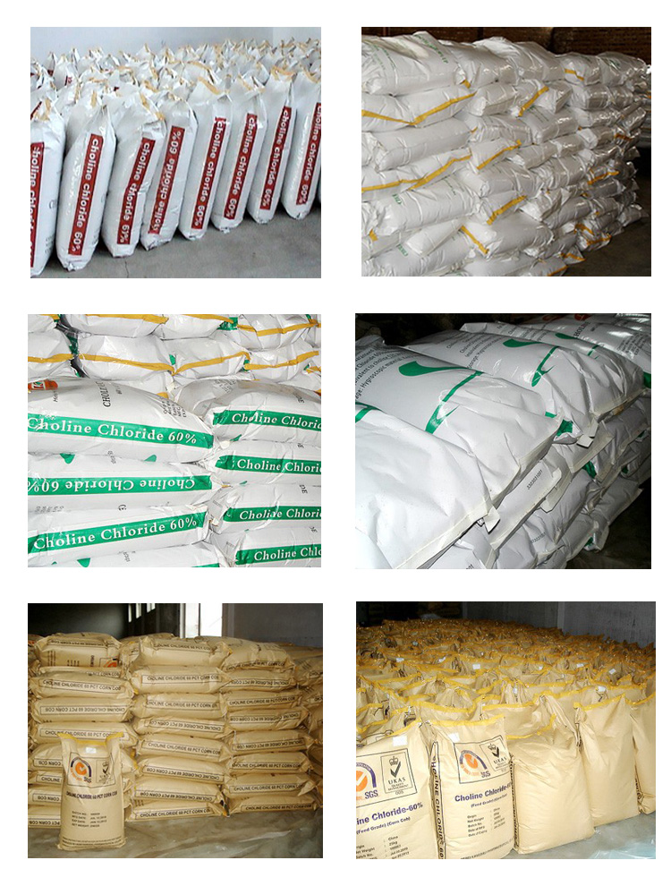 Choline Chloride Uses in Animals bulk package for choline chloride 60 export shipment